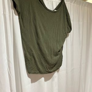 Express One Eleven Olive Top